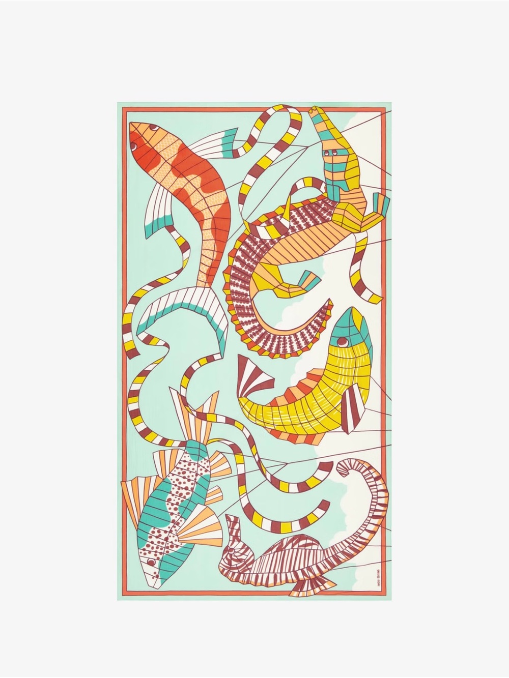 INOUI EDITIONS CERFS VOLANTS COTTON SCARF